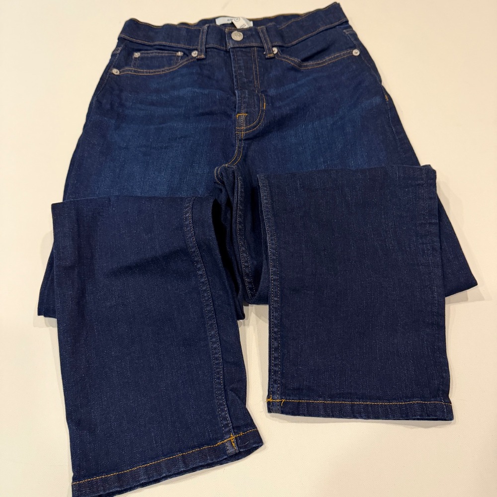 Spanx Midnight Shade Skinny Jeans Dark Wash High Rise 10 BLSYP9GJ58RX26M